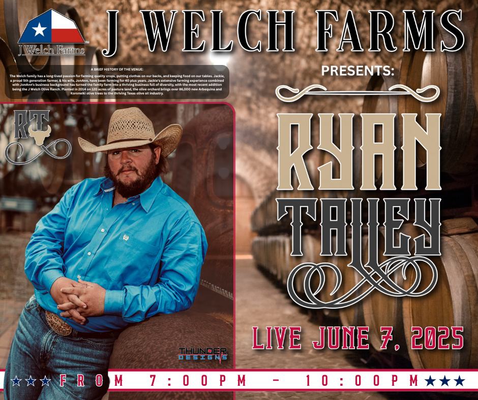 Ryan Talley, professional country music singer-songwriter from Texas, with acoustic guitar. Book Ryan Talley Music Band for live country performances, private events, and venues and bars