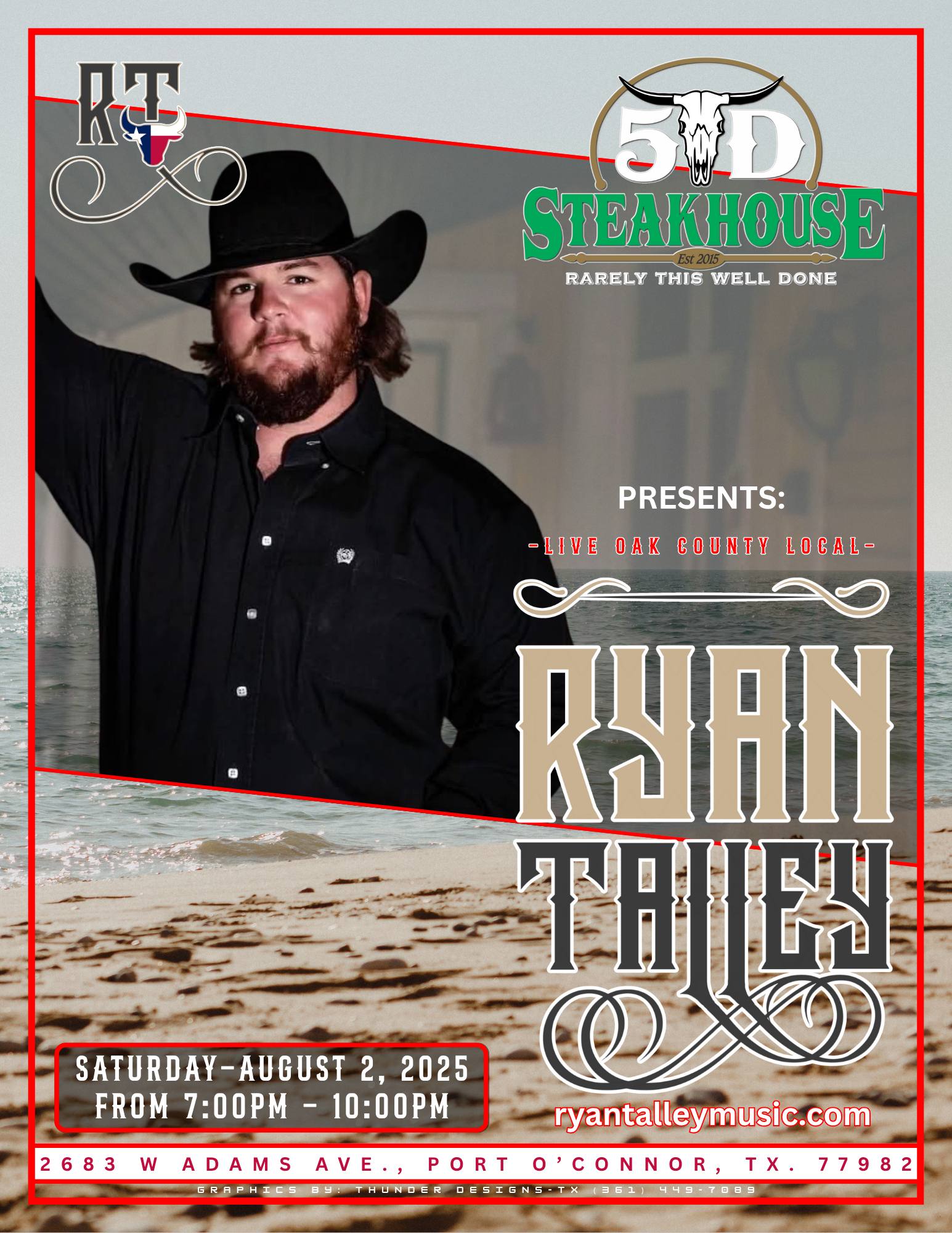Things to do in Port O'Connor, TX. Live country music for hire.